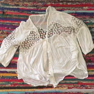 White button-up shirt